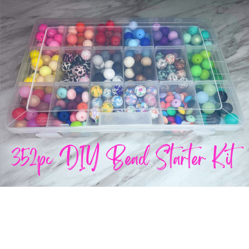 DIY BEAD STARTER KIT 352PC + STORAGE CASE