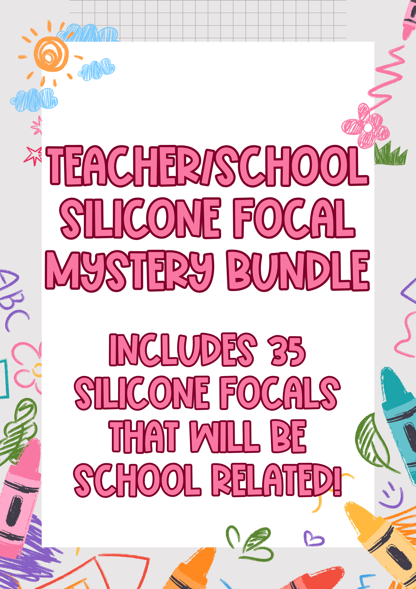 35pc SCHOOL MYSTERY FOCAL BUNDLE (1ct)