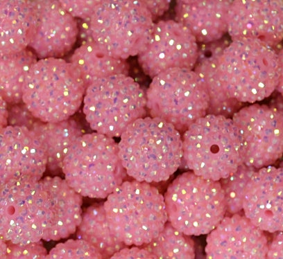 #48 BUBBLEGUM PINK RHINESTONE ACRYLIC