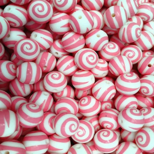 P181 PINK SWIRL 15MM PRINT (1ct)