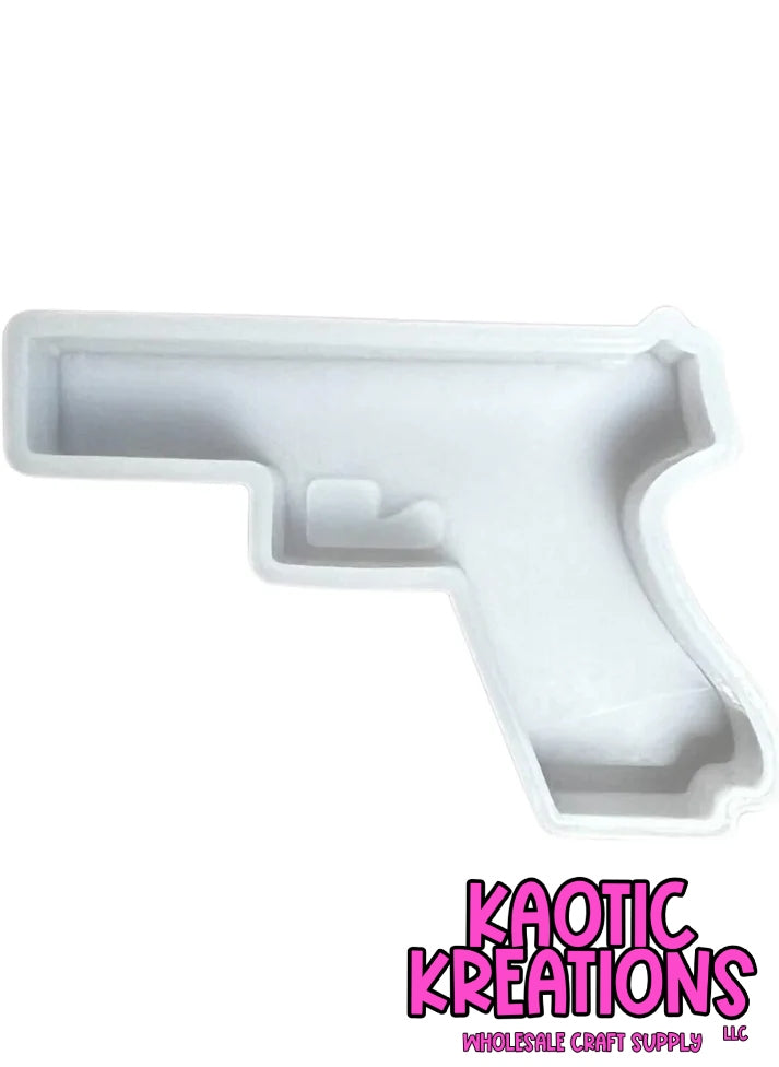 PISTOL SILICONE CAR FRESHIE MOLD 3.75" W x 2.5" H x 1" D M19 (1ct)
