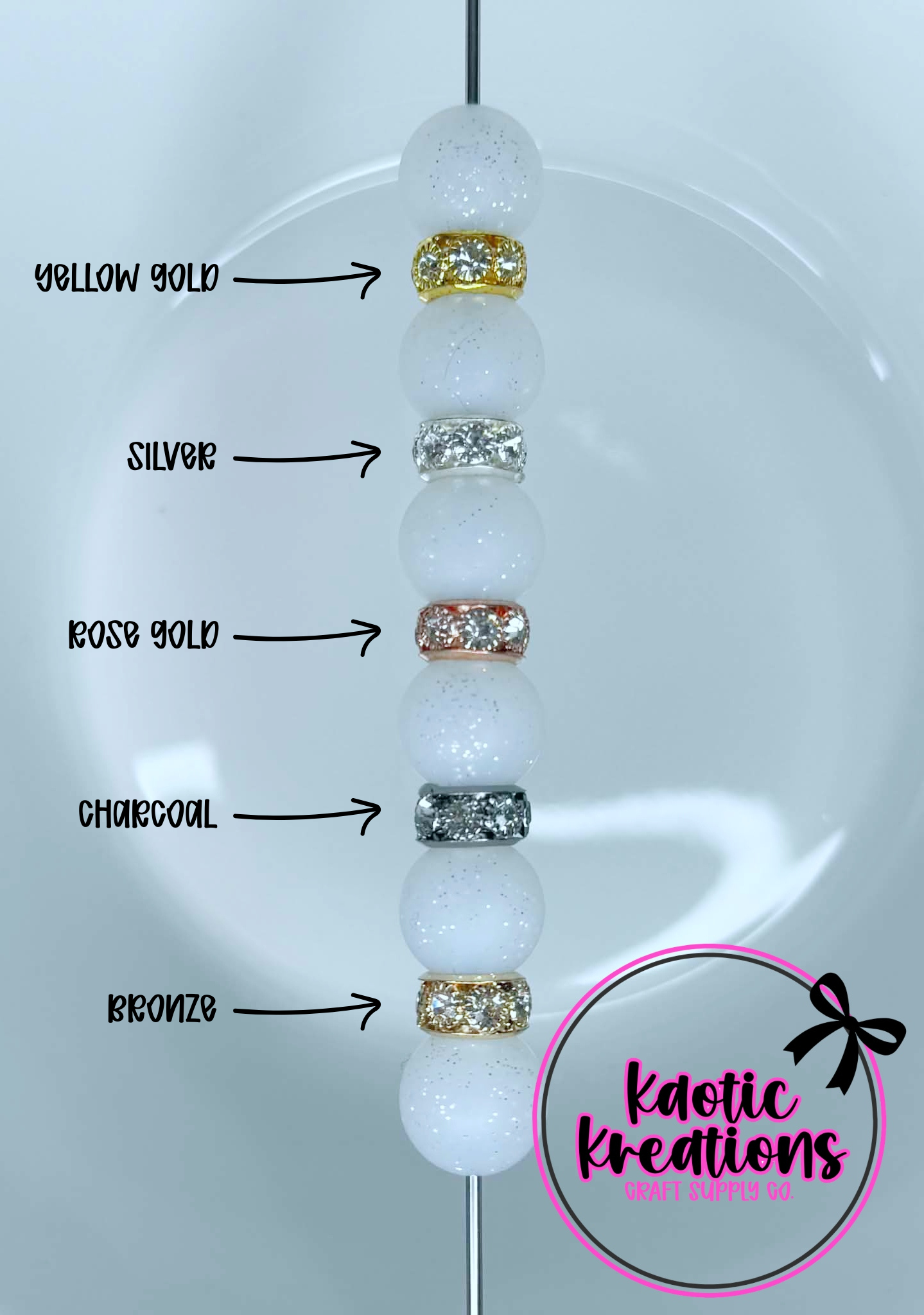 12MM LARGE HOLE PREMIUM RHINESTONE SPACER (1ct)