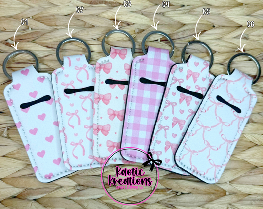 NEOPRENE CHAPSTICK HOLDER KEYCHAIN (1ct)