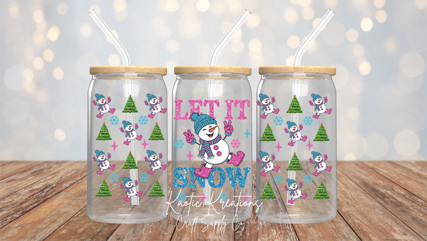 UV DTF 16OZ LIBBY WRAP LET IT SNOW L33 (1ct)