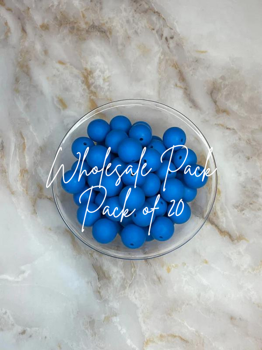 WHOLESALE - #26 AZURE 15MM SOLID 20 PACK