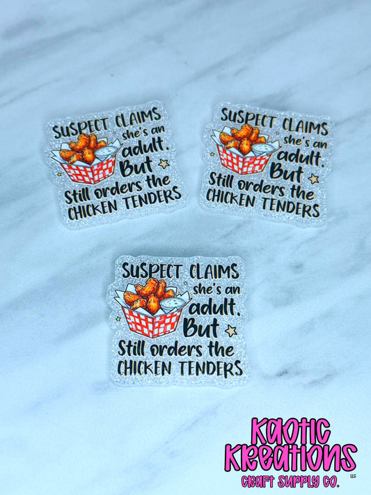 *CUSTOM* FLATBACK ACRYLIC CHICKEN TENDERS F13 (1ct)