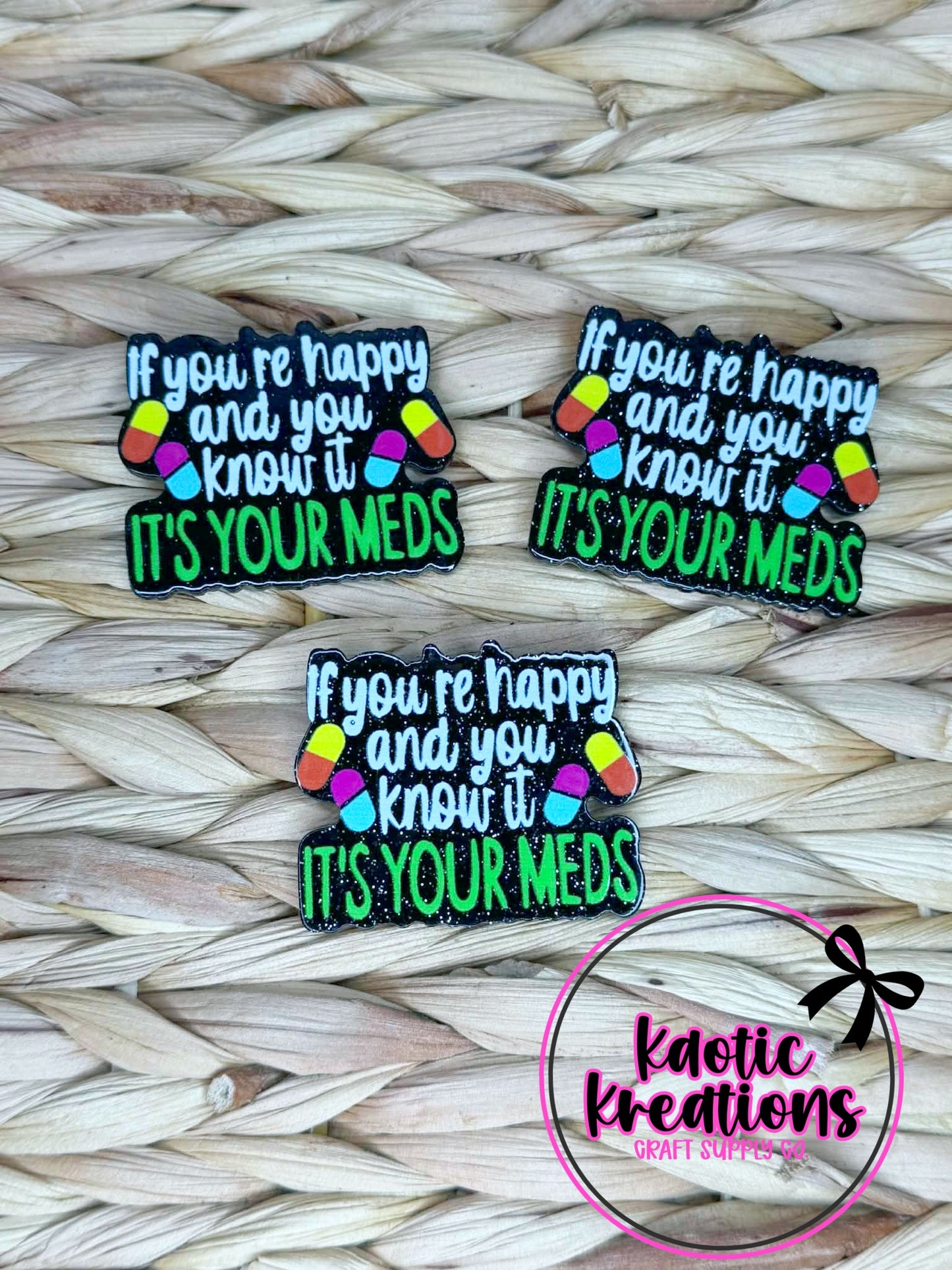 FLATBACK ACRYLIC IF YOU'RE HAPPY AND YOU KNOW IT F49 (1ct)