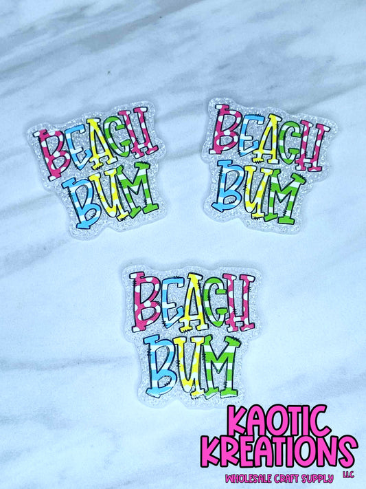 FLATBACK ACRYLIC BEACH BUM F59 (1ct)