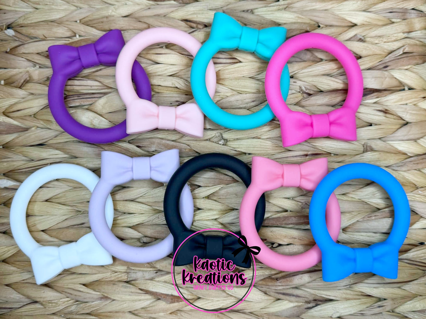 65MM BOW SILICONE RINGS (1ct)