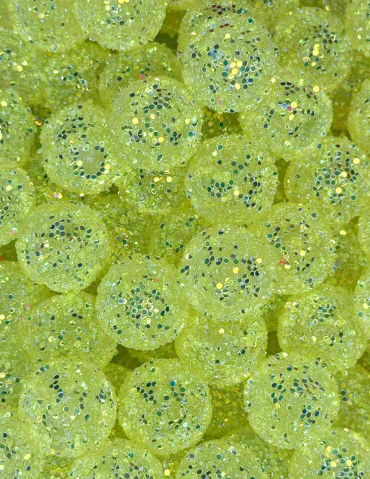S5 20MM SUGAR SEQUIN BEAD TRANSPARENT YELLOW (1ct)