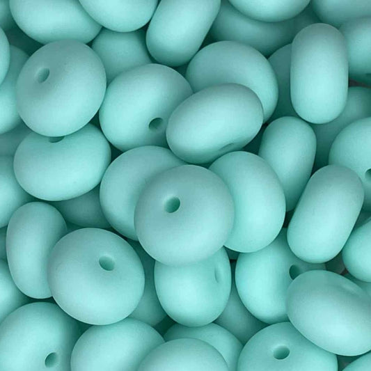 14MM ABACUS BEAD SOFT CYAN #82