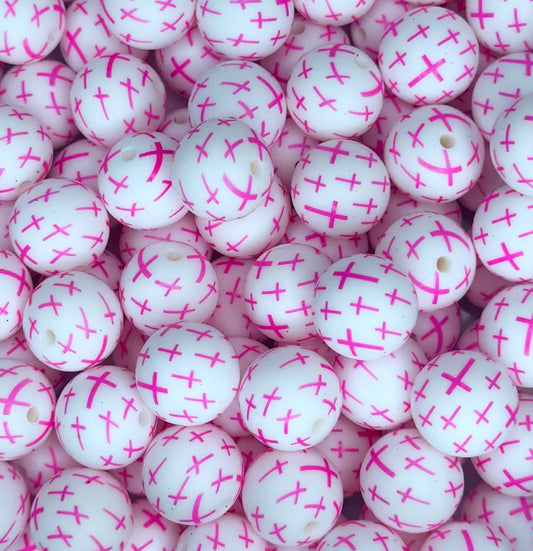 P713 PINK CROSS 15MM PRINT (1ct)