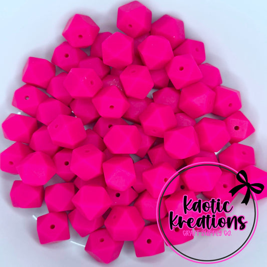 14MM HEXAGON MAGENTA #18 (1ct)