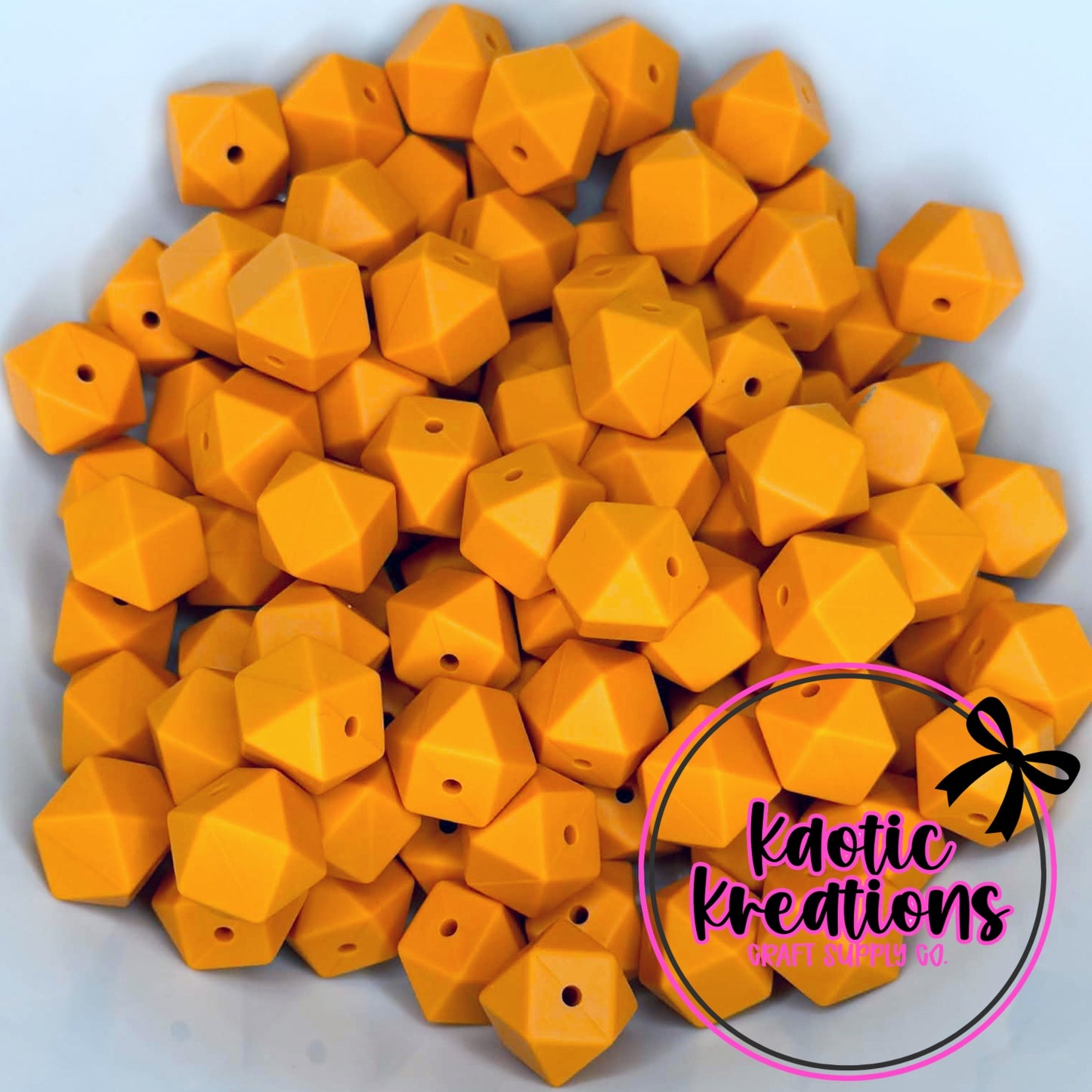 14MM HEXAGON PUMPKIN #97 (1ct)