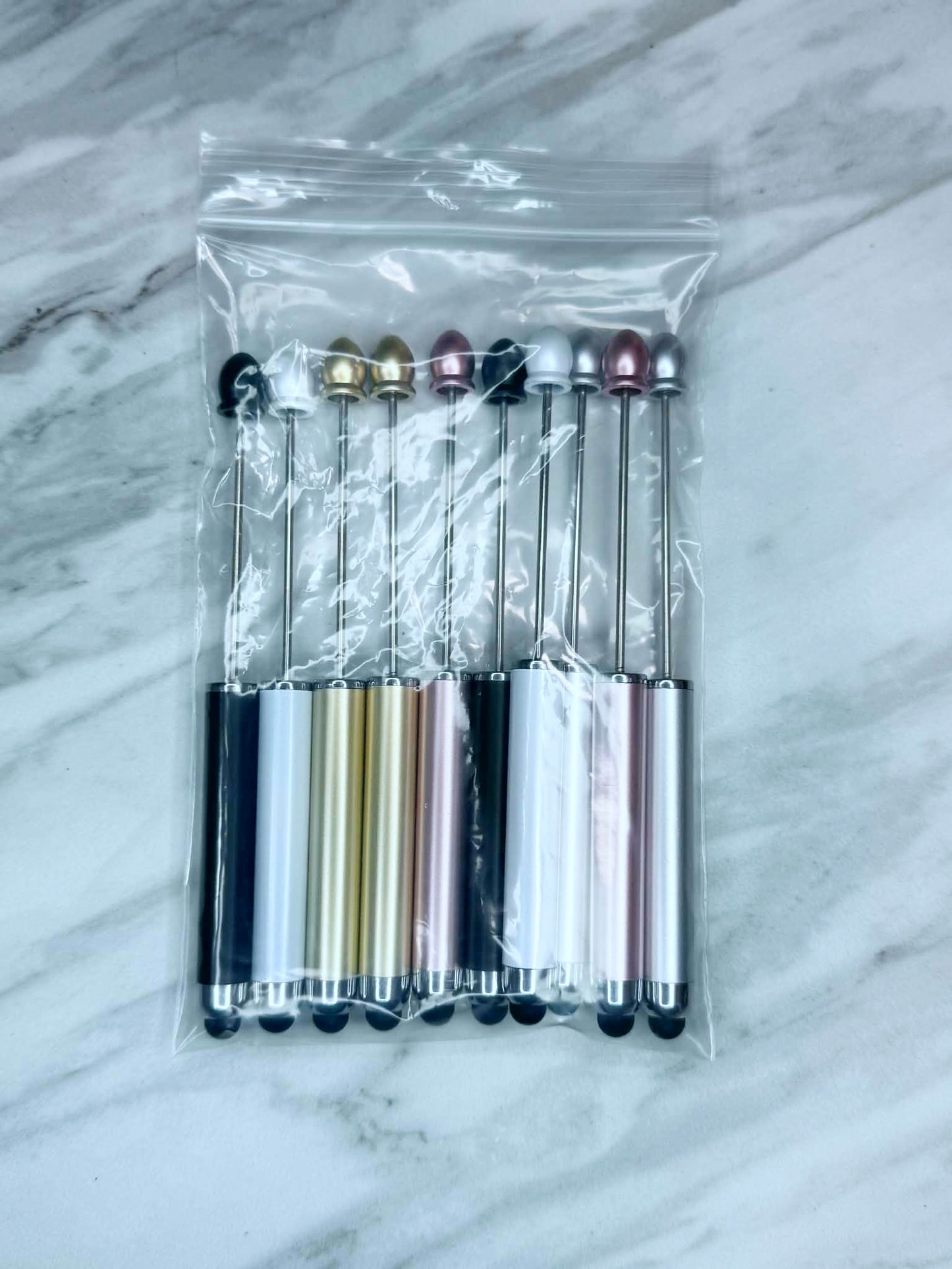 (SHOP DESTASH) 2-N-1 BEADABLE STYLUS PENS MIX (10ct)
