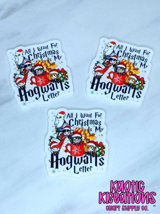 FLATBACK ACRYLIC HOGWARTS LETTER F277 (1ct)