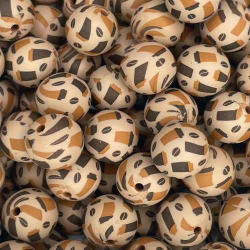 P688 COFFEE BEAN 15MM PRINT (1ct)