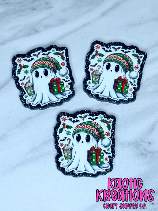 FLATBACK ACRYLIC CHRISTMAS GHOST F678 (1ct)