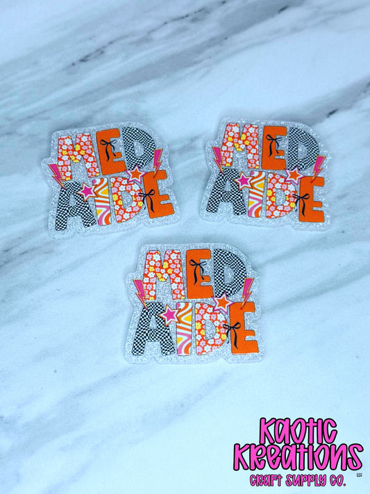 *CUSTOM* FLATBACK ACRYLIC MED AIDE F118 (1ct)