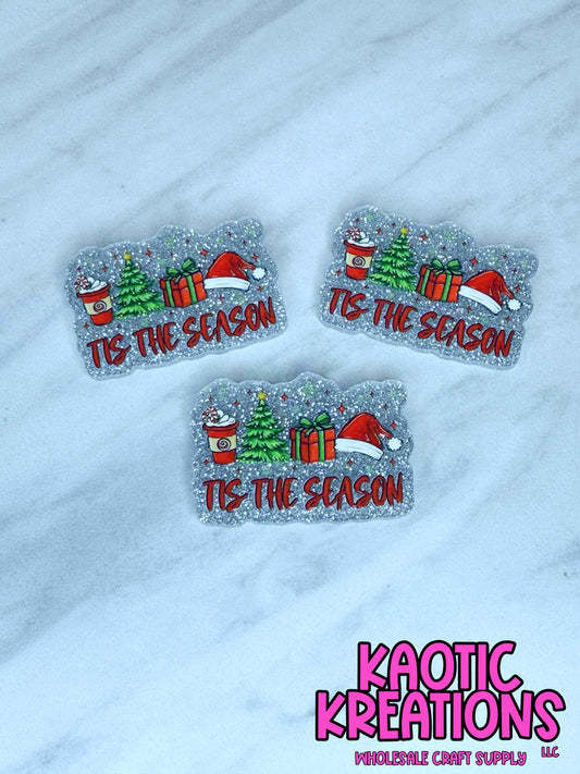 FLATBACK ACRYLIC TIS THE SEASON F106 (1ct)