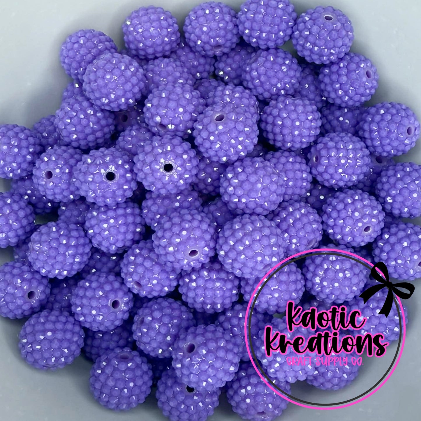 20MM JELLY RHINESTONE ACRYLIC PURPLE J2 (1ct)