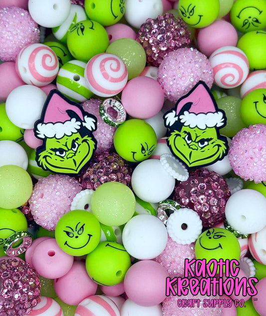 YOU'RE A MEAN ONE ACRYLIC SILICONE BEAD MIX #29 (34ct)
