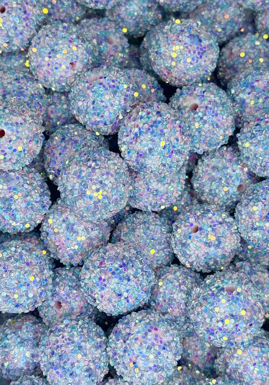 S7 20MM SUGAR SEQUIN BEAD COTTON CANDY (1ct)