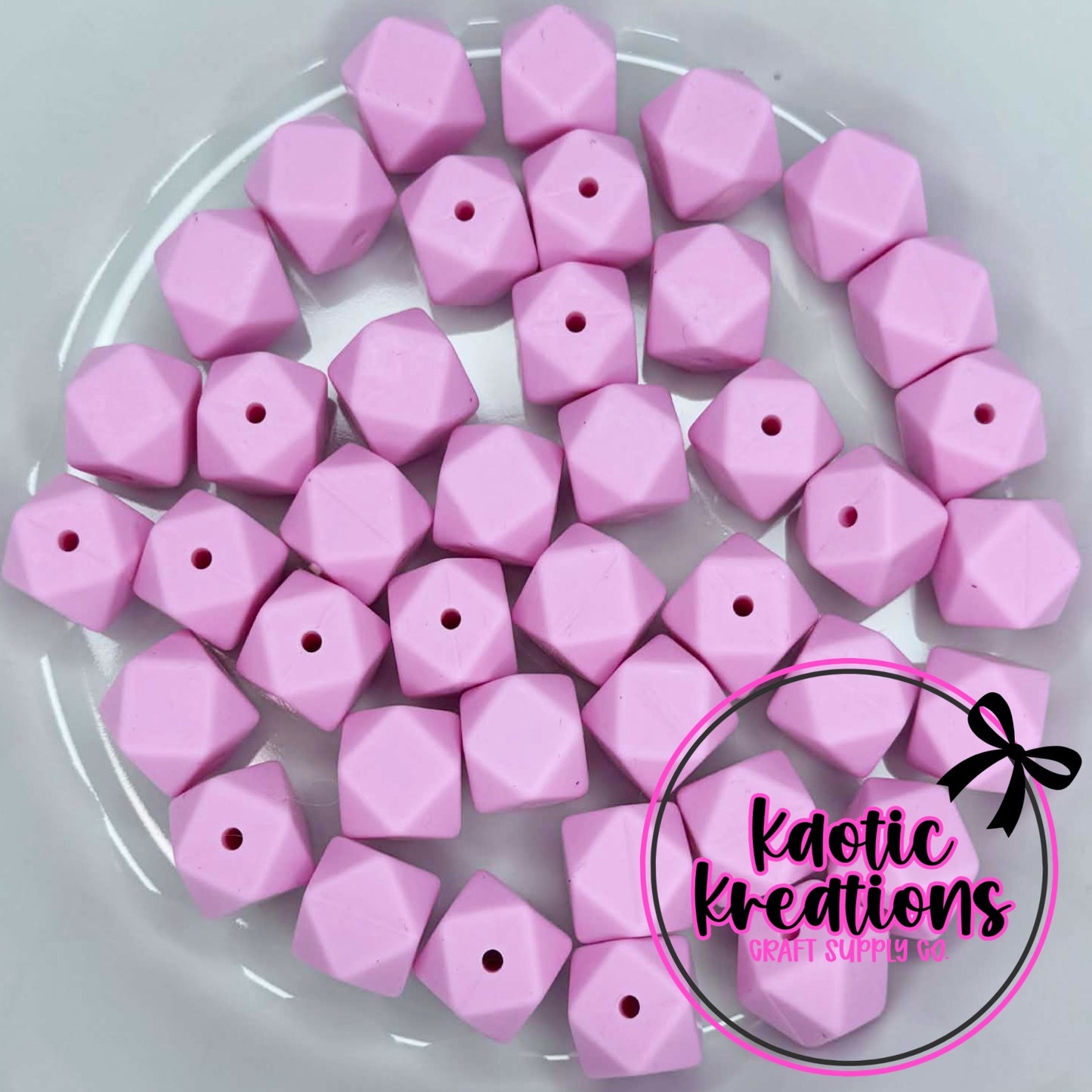 14MM HEXAGON CANDY PINK #213 (1ct)