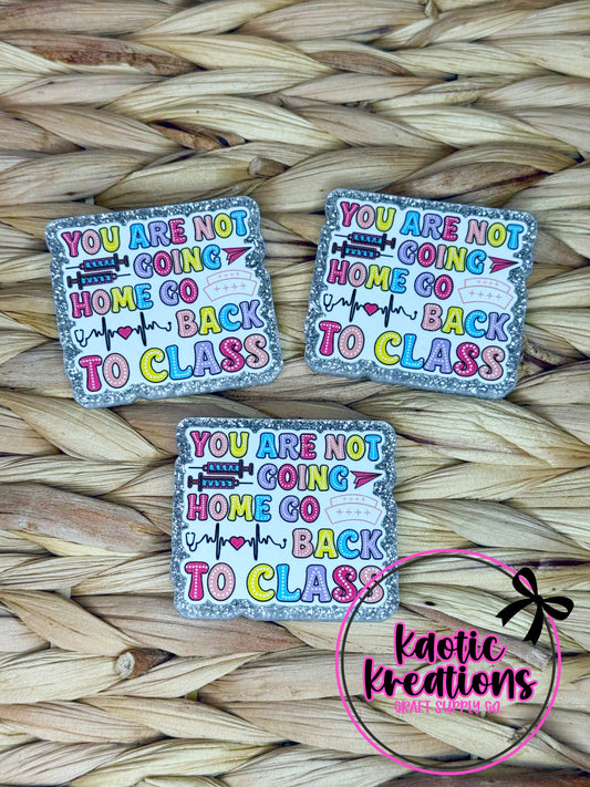FLATBACK ACRYLIC GO BACK TO CLASS F8 (1ct)