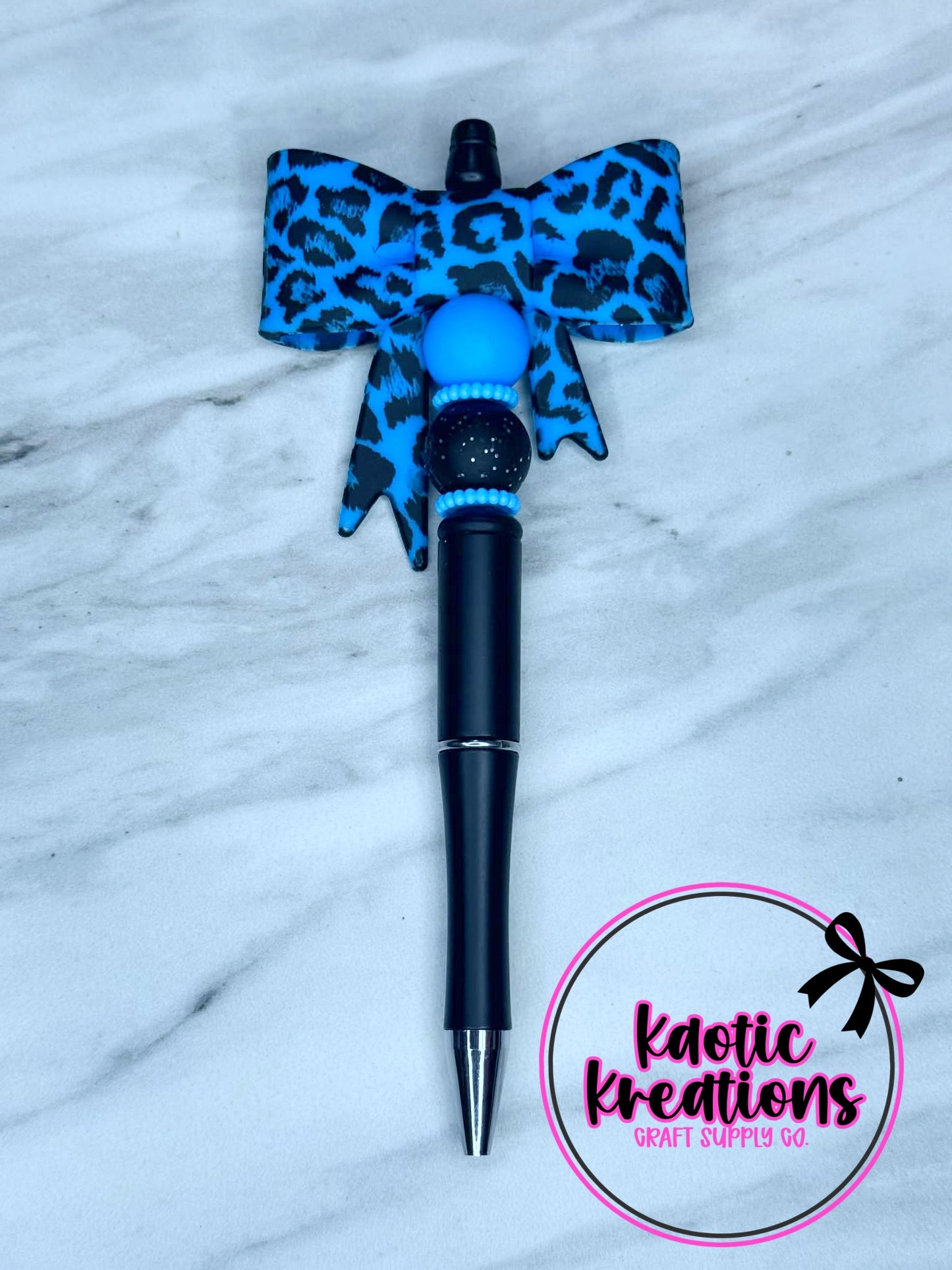 PRE-MADE BEADED PEN - JUMBO BOW BP6 (1ct)