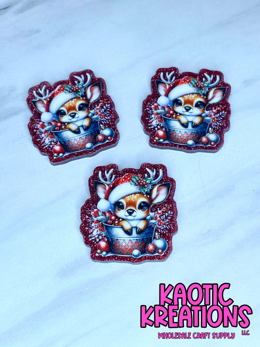 FLATBACK ACRYLIC REINDEER F550 (1ct)