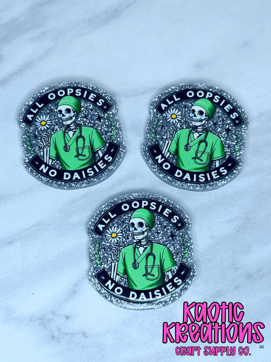 FLATBACK ACRYLIC ALL OOPSIES NO DAISIES F667 (1ct)
