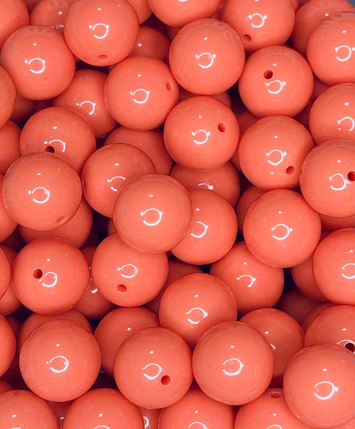 A12 20MM SOLID ACRYLIC BUBBLEGUM SALMON (1ct)