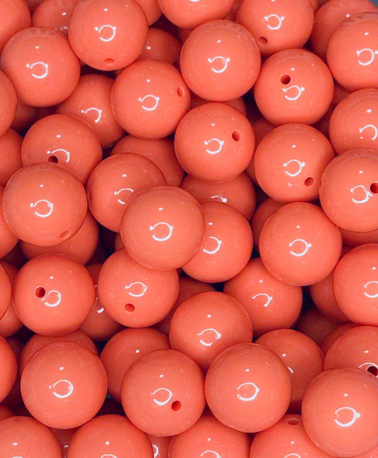 A12 20MM SOLID ACRYLIC BUBBLEGUM SALMON (1ct)