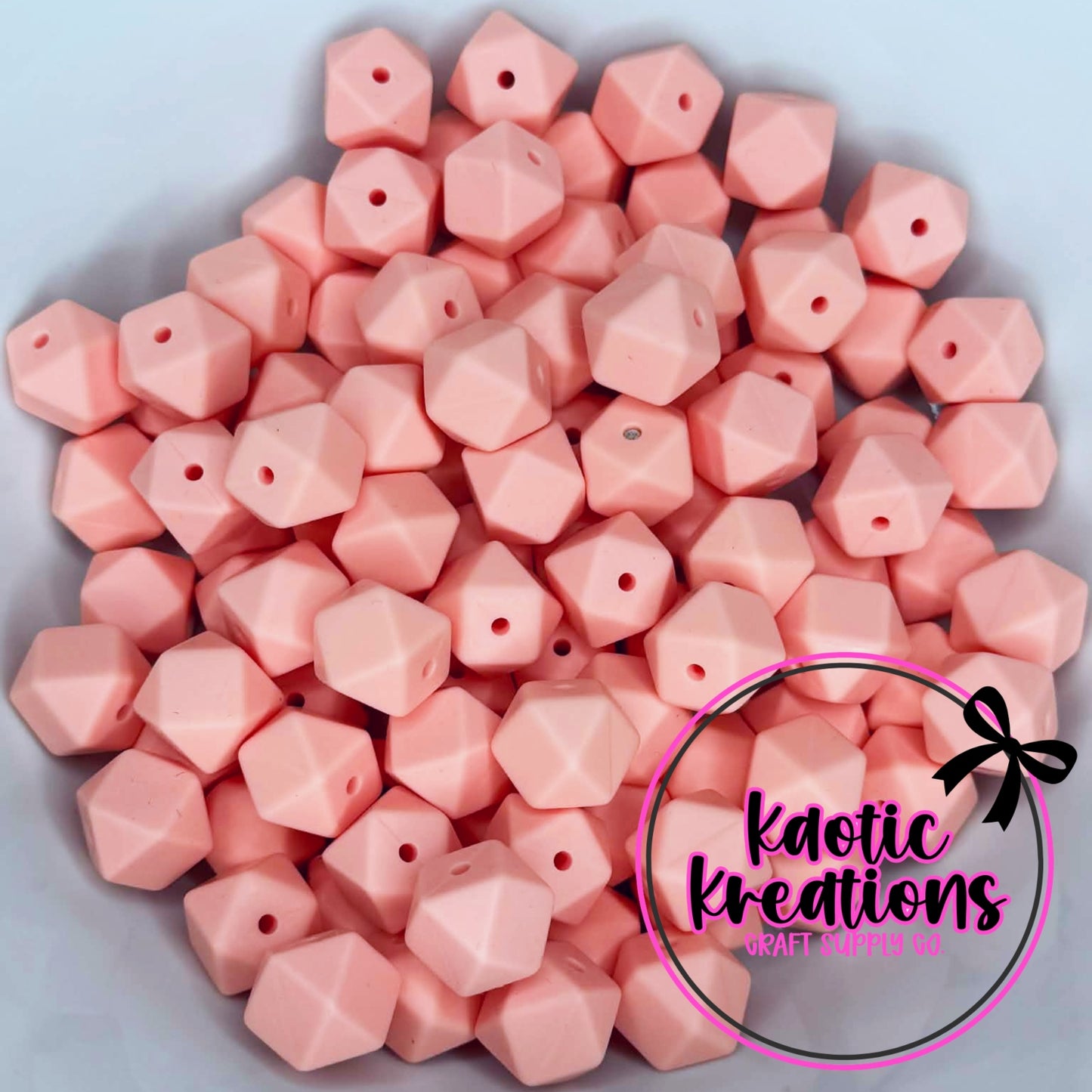 14MM HEXAGON CANTALOUPE #108 (1ct)