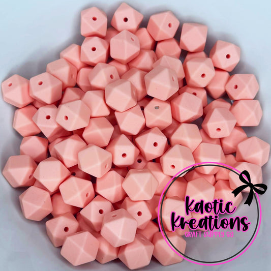 14MM HEXAGON CANTALOUPE #108 (1ct)