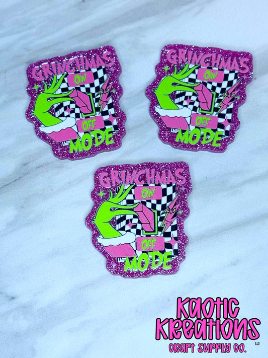 FLATBACK ACRYLIC GRINCH MODE ON F248 (1ct)