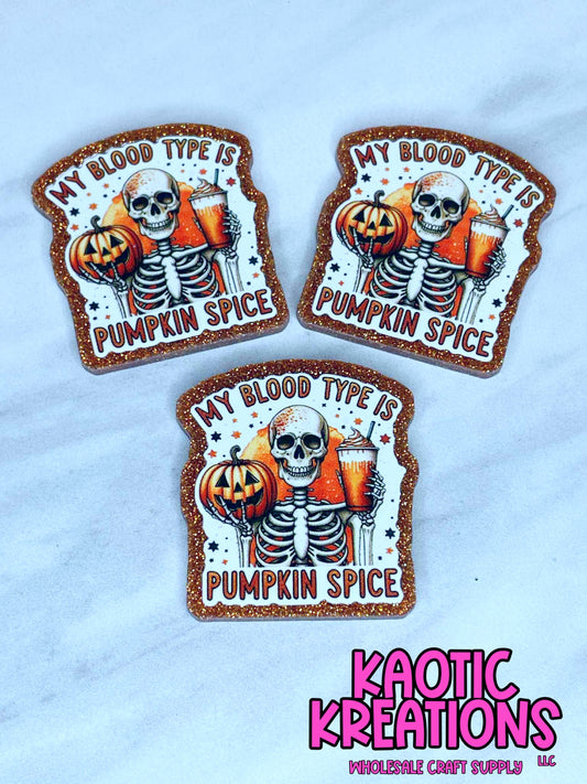 FLATBACK ACRYLIC PUMPKIN SPICE F343 (1ct)