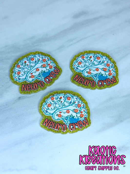 *CUSTOM* FLATBACK ACRYLIC NEURO CREW F125 (1ct)