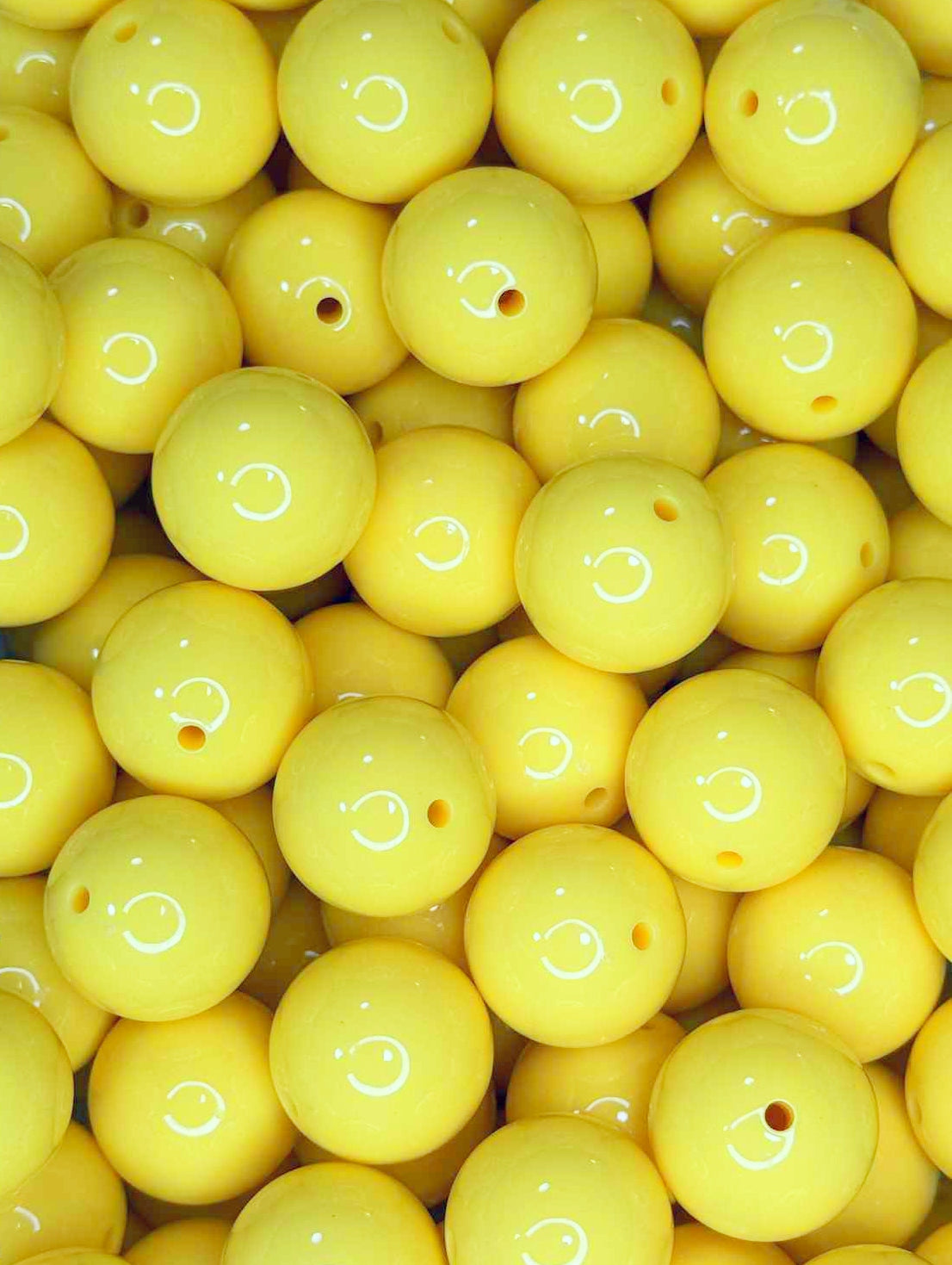 A3 20MM SOLID ACRYLIC BUBBLEGUM SUNSHINE YELLOW (1ct)