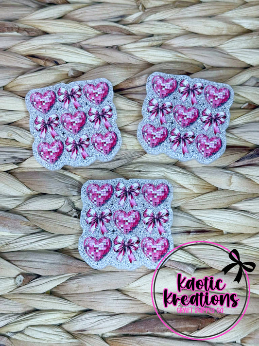 FLATBACK ACRYLIC VALENTINE'S HEARTS F41 (1ct)