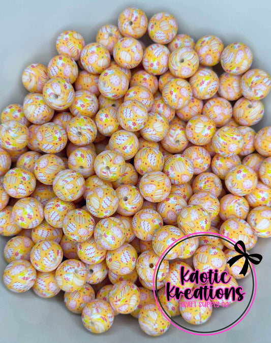 P729 PEACH EASTER 15MM PRINT (1ct)