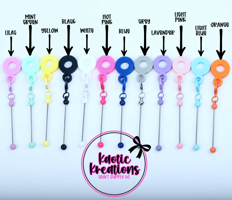 BEADABLE CUP CHARM BAR W/STRAW ADAPTER (1ct)